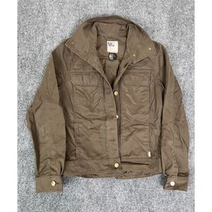 5.11 Tactical Jacket Women's Army Green Button Snap Pocket Zip CottonNylonSize M